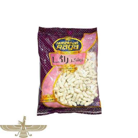 img-0343 نقل با مغز خلال بادام با طعم یاس نیشکرراگا - 400 گرم