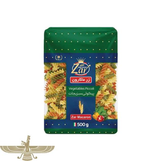 ماکارونی پیکولی سبزیجات زر ماکارون - 500 گرم ماکارونی پیکولی سبزیجات زر ماکارون - 500 گرم