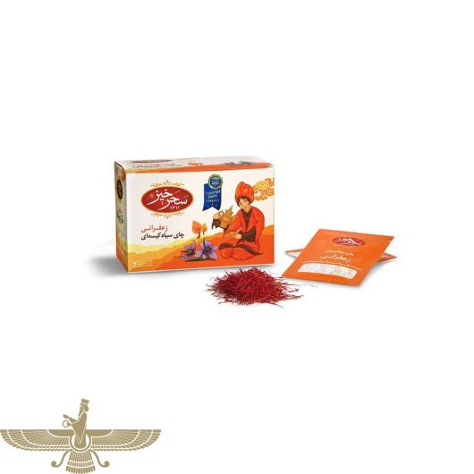 چای سیاه کیسه ای زعفرانی سحرخیز - 30 گرم 