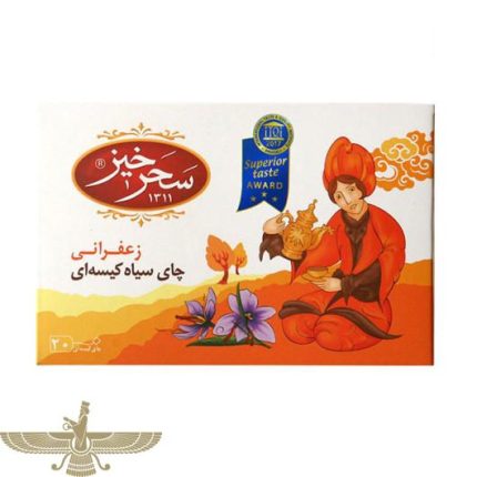 چای سیاه کیسه ای زعفرانی سحرخیز - 30 گرم